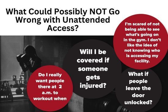 Person entering a gym through a secure app-controlled door